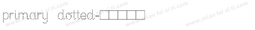 primary dotted字体转换